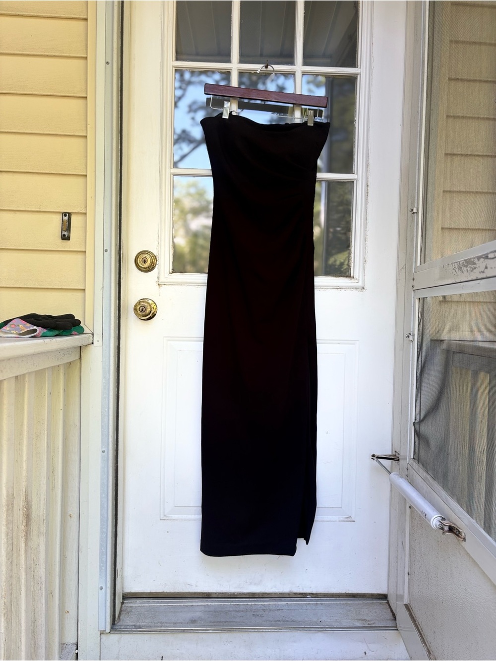 Strapless Black Evening Dress - Elegant Evening Wear